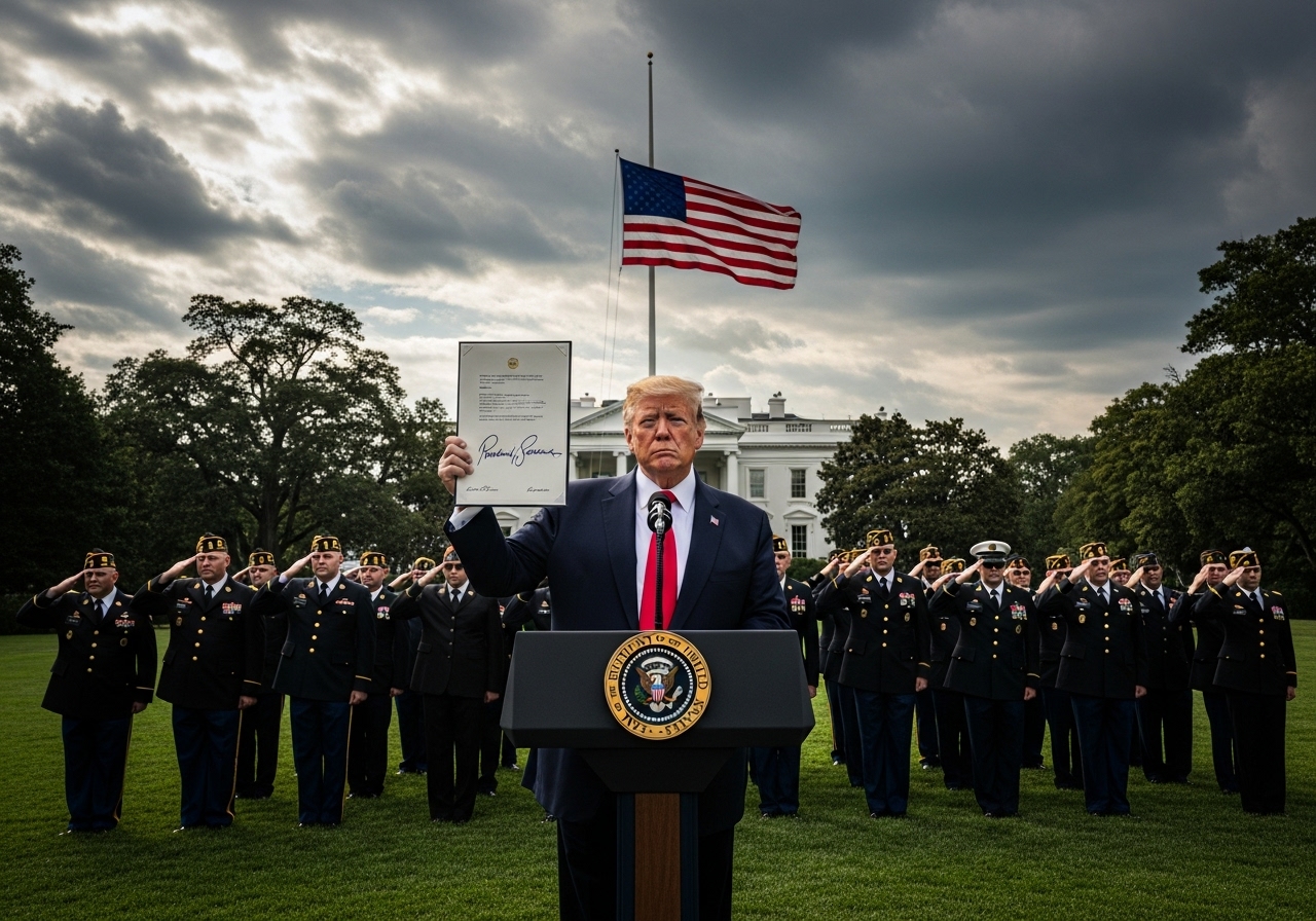 Trump Defends Flag: New Order Strikes Back