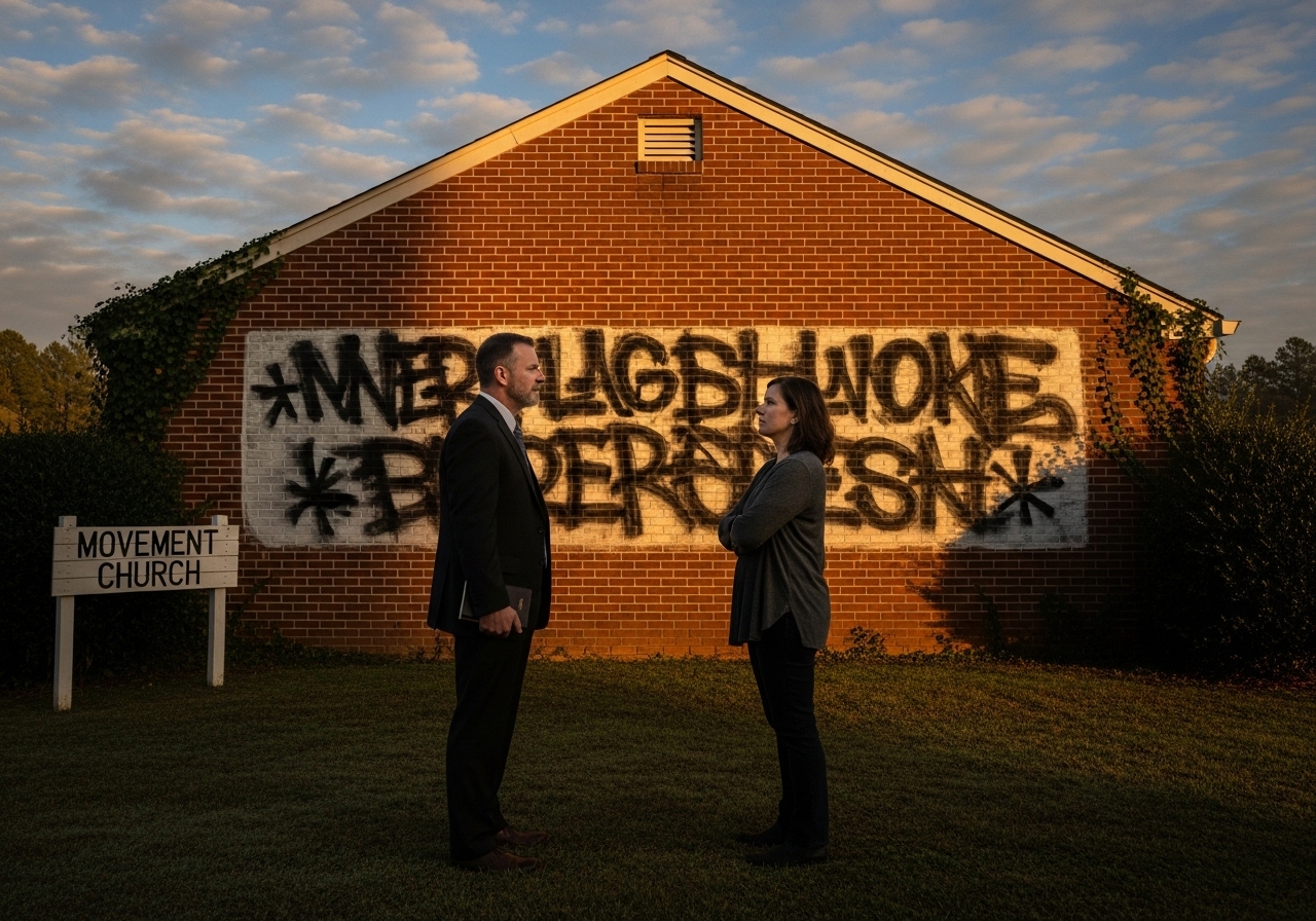 Church Vandalized Before Conservative Event Sparks Outrage