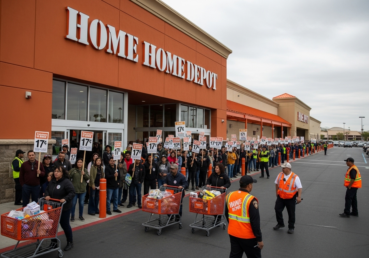 Radical Left Targets Home Depot in Chaotic Stunt