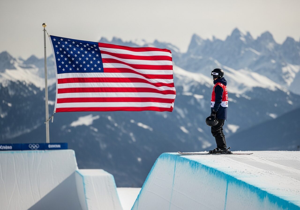 Olympic Skier Criticized for Flag Remarks Before Games